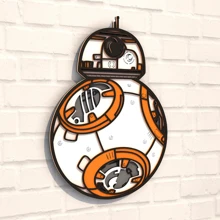 Дерев'яна картина-розмальовка Wortex Woods BB-8 35х25 (3DP40001): Виробник Wortex Woods