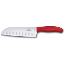 Нож сантоку Victorinox SwissClassic Santoku 17см красный (6.8521.17G): Лезвие Нержавеющая сталь