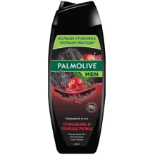 Palmolive Men Гель для душа Очищение и Перезагрузка c природным углем 4 в 1 для мужчин 500ml: Назначение Тонизирование, Очищение