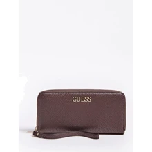 Жіночий гаманець Guess Alby Slg Large Zip Around бордовий (SWVG7455460-MOC): Стать жіночий