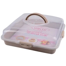 Тортовниця Violet House 0036 Каризм Cappucino квадратний 13х38х38см (0036 Каризм Cappucino квадратний с/к): Виробник Violet House