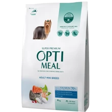 Сухой корм Optimeal for adult dogs of miniature breeds для взрослых собак миниатюрных пород с высоким содержанием лосося 4 кг (4820215369992): Тип Сухой корм