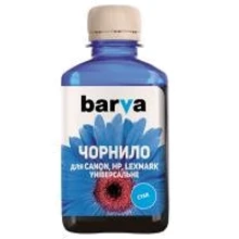 Чернила Barva CANON/HP/Lexmark Universal №4 CYAN 180г (CU4-476): Цвет Cyan