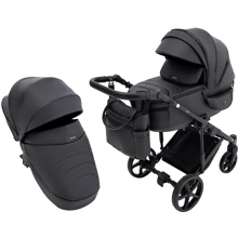 Коляска 2 в 1 Adamex Zico Eco Sa-2 черный (680848): Тип коляски Универсальная коляска (2-в-1)
