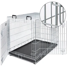 Клетка Savic Dog Residence для собак, цинк 118x76x88 см серебристая (3295_0093): Производитель Savic