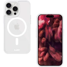 Чехол для iPhone LAUT HUEX PROTECT MagSafe White (L_IP23B_HPT_W) for iPhone 15 Pro: Цвет белый