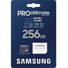 Карта пам'яті Samsung 256GB microSDXC Class 10 UHS-I U3 V30 A2 Pro Ultimate + adapter (MB-MY256SA): Тип карти MicroSDXC