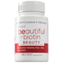 Earth‘s Creation Beautiful Biotin 10000 mcg Биотин 60 таблеток: Тип Витамин B
