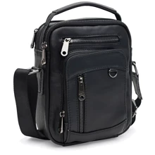 Мужская сумка через плечо Keizer черная (K16024bl-black): Пол Мужской