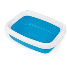 Туалет для котов MPS Beta Blue 43x31x12 см голубой (S08040103): Вид Открытый