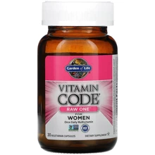 Garden of Life Vitamin Code Raw one for women Сырые Мультивитамины для женщин 30 вегетарианских капсул: Тип Мультивитамины