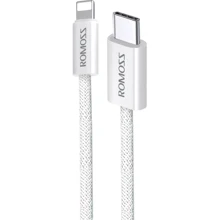 Кабель Romoss Cable USB-C to Lightning CB1734 9V 3A 1m White (CB1734-631-114H): Тип USB-C - Lightning