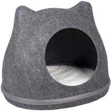 Будиночок для котів Flamingo Basket Tiga 43х36х35 см сірий: undefined undefined