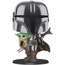Игровая фигурка Funko Pop! ­серии Мандалорец в хроме с малышом (49931): Тип Игровая фигурка