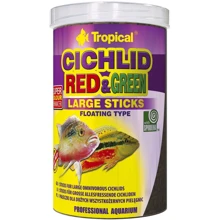 Сухой корм Tropical Cichlid Red Green Large Sticks для аквариумных рыб в палочках 1 л (5900469637364): Вид корма Палочки