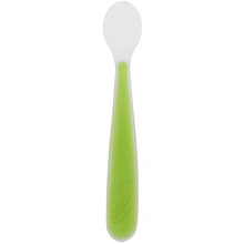Ложка м'яка силіконова Chicco 6+, зелена (06828.51): Матеріал силикон