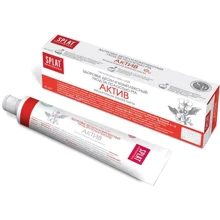 SPLAT Compact Professional Activ Зубная паста "Актив" 40 ml: Назначение От кровоточивости десен, Очищение