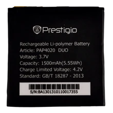 Аккумулятор Prestigio 1500mAh (PAP4020): Производитель Prestigio