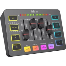 Микшерный пульт Fifine Sound Card (SC3) Black: Тип Аналоговые пульты