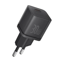 Зарядное устройство Baseus Wall Charger USB-C GaN 5S 30W Black (P10162504113-00): Особенности Быстрая зарядка, Power Delivery (PD), USB-C