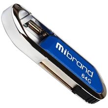 USB-флешка Mibrand 64GB Aligator Blue USB 2.0 (MI2.0/AL64U7U): Стандарт USB USB 2.0