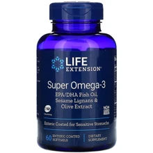 Life Extension Super Omega-3, 60 Enteric Coated Softgels (LEX-19856): Тип Омега 3
