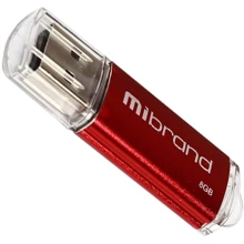 USB-флешка Mibrand 8GB Cougar USB 2.0 Red (MI2.0/CU8P1R): Стандарт USB USB 2.0