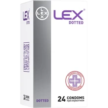 Презервативи LEX Dotted, 24 шт: Тип Для максимального захисту