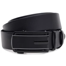 Чоловічий ремінь Borsa Leather чорний (115v1genav37-black): Стать Мужской