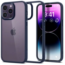Чехол для iPhone Spigen Ultra Hybrid Navy Blue (ACS04962) for iPhone 14 Pro: Цвет синий
