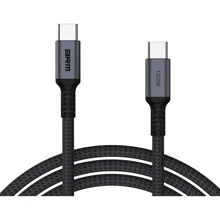 Кабель ArmorStandart Cable USB-C to USB-C Aluminum Alloy PD 100W 1m Black-Grey (ARM69370): Тип USB-C - USB-C
