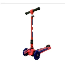 Самокат детский Kiddimoto UNION JACK Zoom 2, складной: Количество колес 3