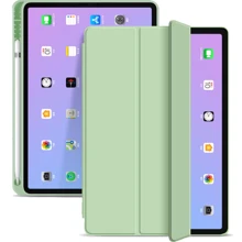 Аксессуар для iPad BeCover Tri Fold Soft TPU with Pencil mount Green for iPad Air (2020-2025) (711402): Цвет зеленый
