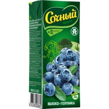 Сочный фрукт нектар яблоко-голубика сочный 0,2 л (4813538003865): Тип Нектар