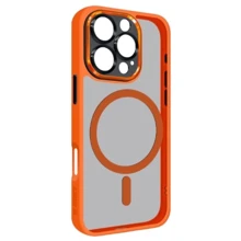Чехол для iPhone ArmorStandart Unit Case Magsafe SE Orange Black for iPhone 16 Pro Max (ARM81151): Цвет оранжевый