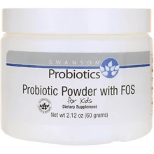 Swanson Probiotic Powder for Kids with FOS 3 Billion CFU Пробиотики для детей 60 г: Тип Пробиотики