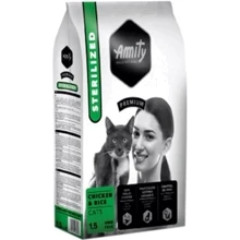 Сухой корм Amity Sterilised Chicken&Rice для стерилизованных котов с курицей и рисом 1.5 кг (965 STER CHIC 1.5KG): Тип Сухой корм