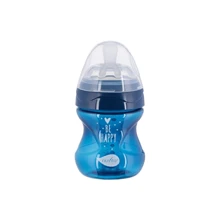 Пляшечка Nuvita для годування Mimic Cool 150 мл 0+ антиколікова темно-синя (NV6012NIGHTBLUE): Матеріал пластик