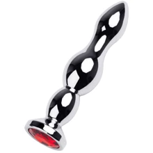 Анальна пробка із кристалом Toyfa Metal Silver anal plug red gem: Для кого унісекс