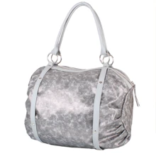 Женская сумка бочонок Laskara серебристая (LK-10251-silver-snake): Пол Женский