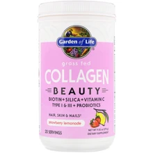 Garden of Life Grass Fed Collagen Beauty Косметичний колаген зі смаком полуничного лимонаду 270 г: Тип колаген