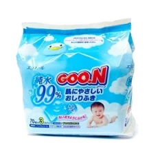 Серветки вологі для немовлят Goo.N (70шт * 3) (733344): Виробник Goo.N