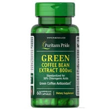 Puritan's Pride Green Coffee Bean Extract 800 mg Зелений кави 60 капсул: Виробник Puritan's Pride