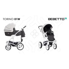 Универсальная коляска 2 в 1 Bebetto TORINO (01) серый-графит (белая рама) (503.26.19.W01): Тип коляски универсальная коляска (2-в-1)