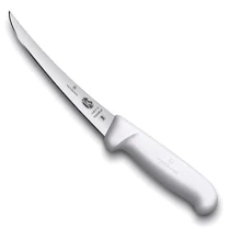 Кухонний ніж Victorinox Fibrox 15см з біл. ручкою (5.6617.15): Лезо нержавіюча сталь