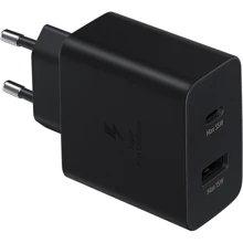 Зарядное устройство Samsung Wall Charger USB+USB-C 35W Black (EP-TA220NBEGRU): Особенности Быстрая зарядка, USB-C