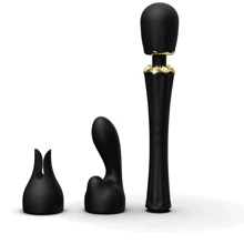 Вибромассажер с насадками Zalo - Kyro Wand Obsidian Black: Для кого Для женщин