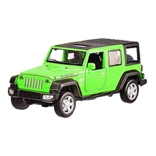 Машинка металлическая АвтоПром Jeep Wrangler Rubicon 6616 зеленая (6616(Green)): Тип Готовая модель
