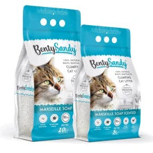 Наполнитель для кошачьего туалета Benty Sandy Marseille Soap Scented Цветные гранулы 5 л/4.35 кг (BS-5002): Вид Глиняный