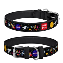 Ошейник WAUDOG Design с рисунком "NASA" 15 мм 26-35 см черный (0015-0047-01): Производитель WAUDOG